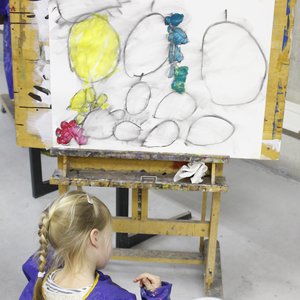 schilderen bij de Kunstclub
